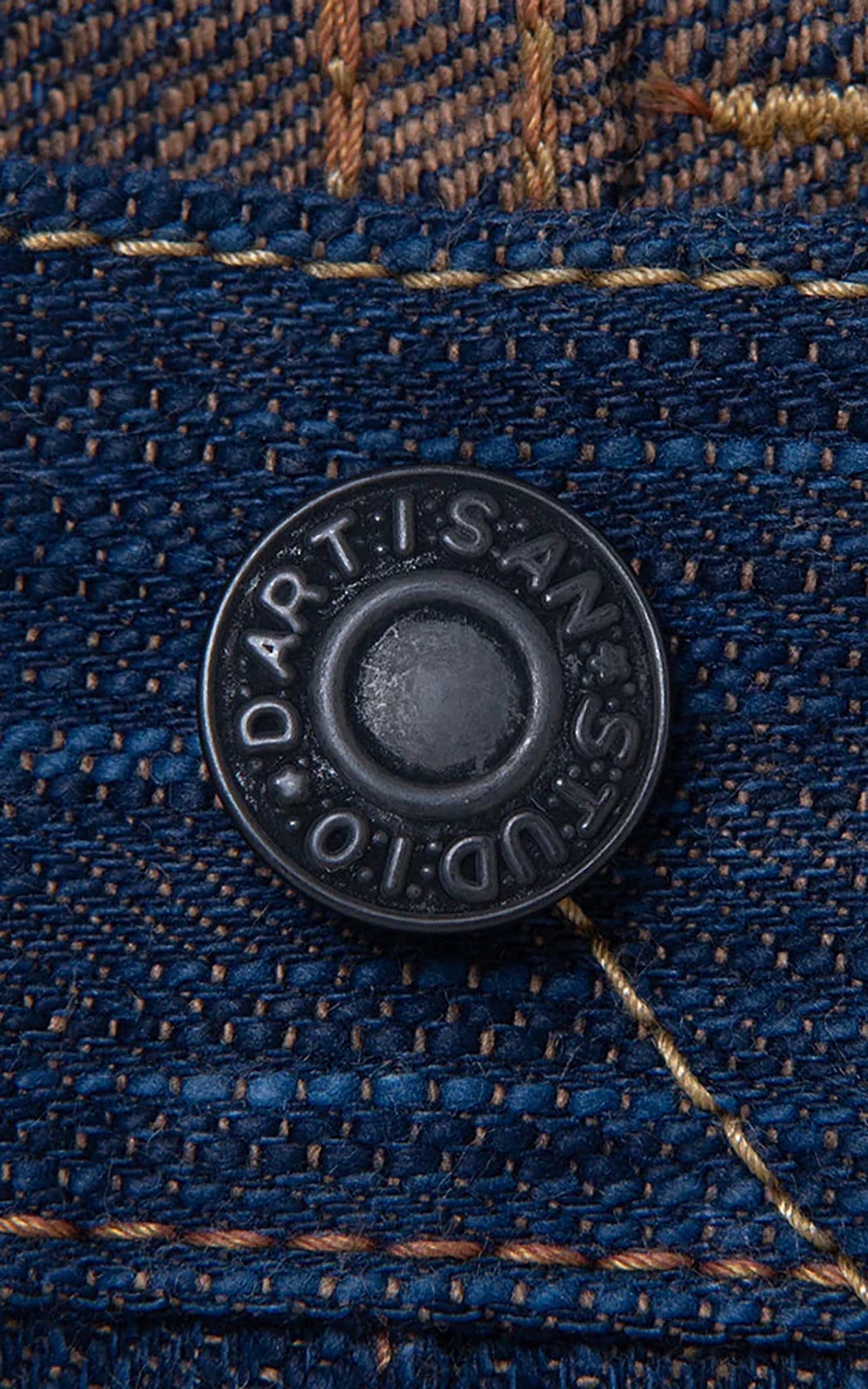 Studio D'Artisan D1905 "Awa Sho-Ai Kakishibu" Regular Straight Selvedge Jeans One Wash Indigo