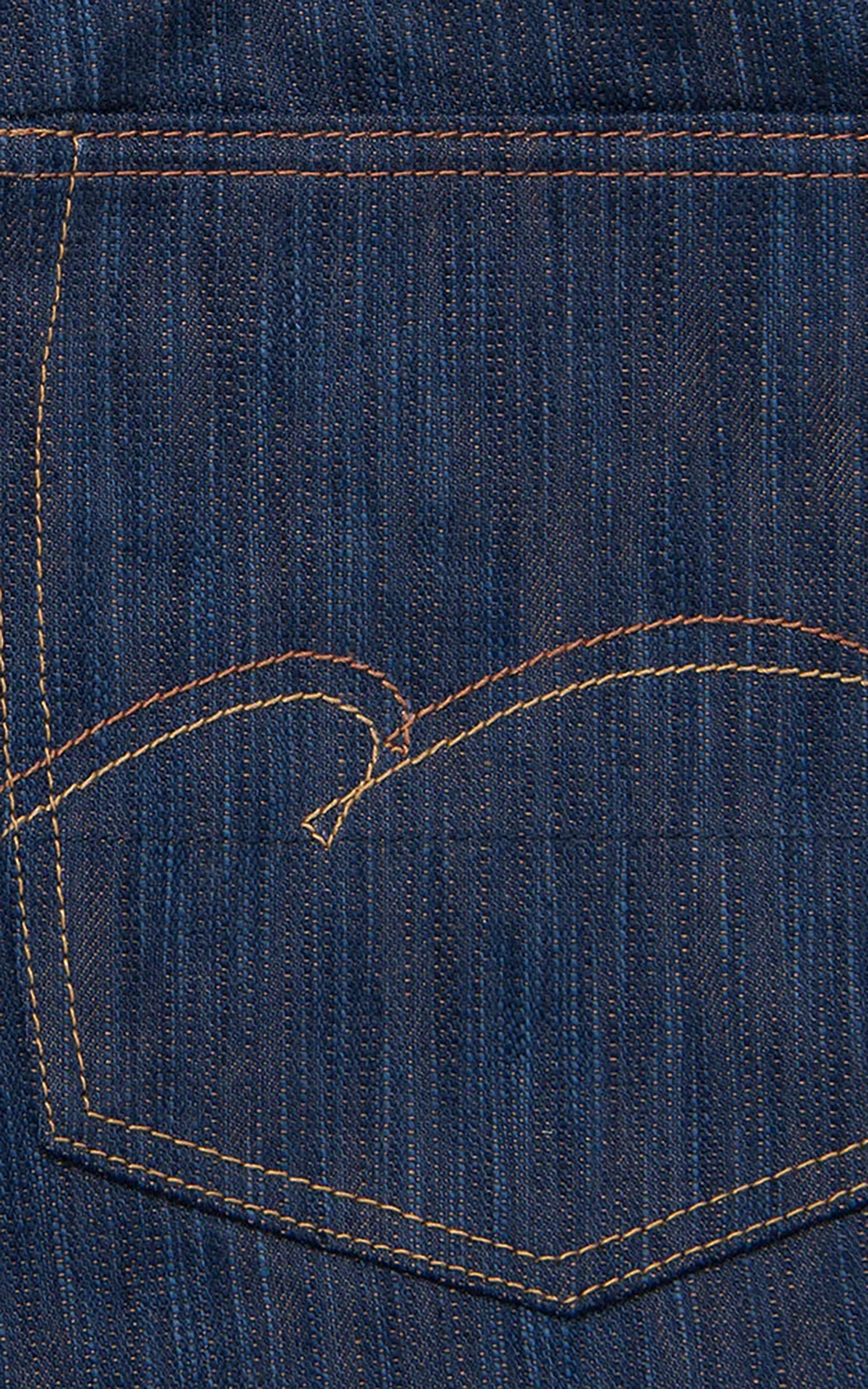 Studio D'Artisan D1905 "Awa Sho-Ai Kakishibu" Regular Straight Selvedge Jeans One Wash Indigo