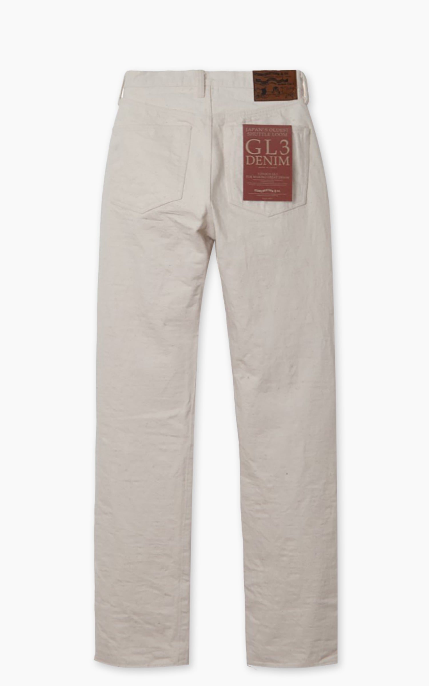 Studio D'Artisan SD-1001E GL3 Regular Straight Selvedge Jeans One Wash Ecru