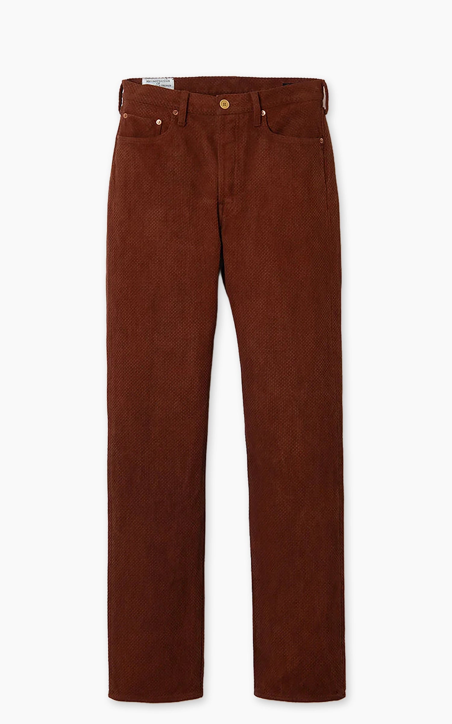 Studio D'Artisan 1914 Amami Oshima Mud-Dyed Sashiko Jeans Brown