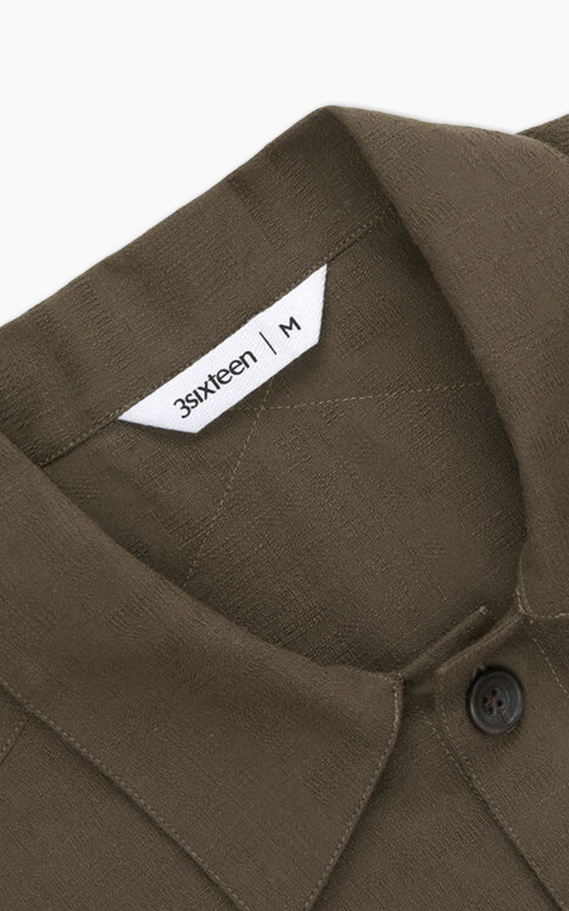 3sixteen Safari Shirt Drab Barkcloth