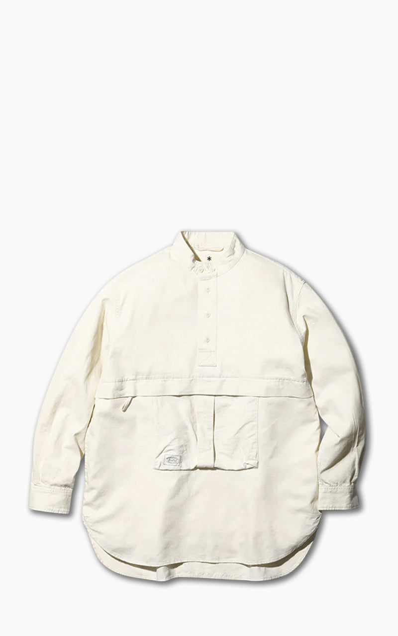 Snow Peak Takibi Light Denim Utility Pullover Ecru