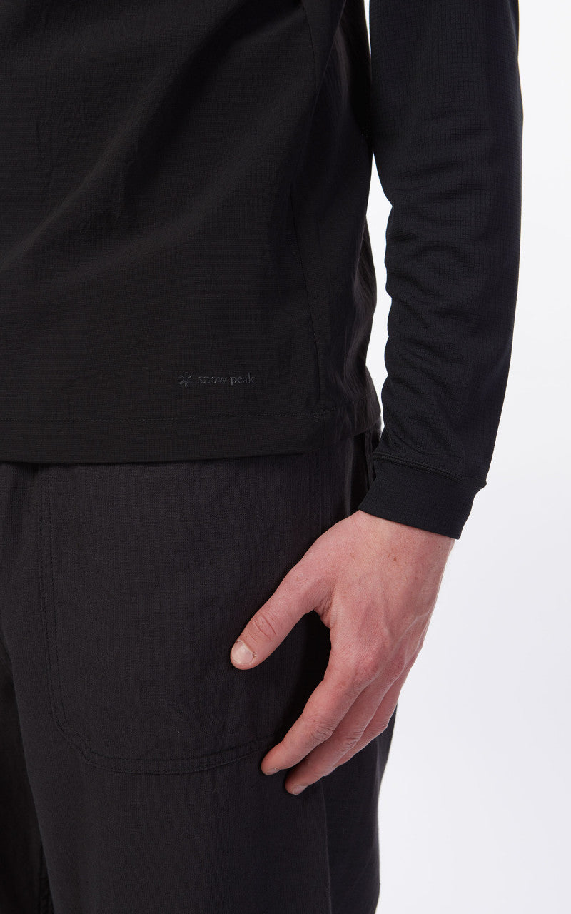 Snow Peak Quick Dry Polo Shirt Black