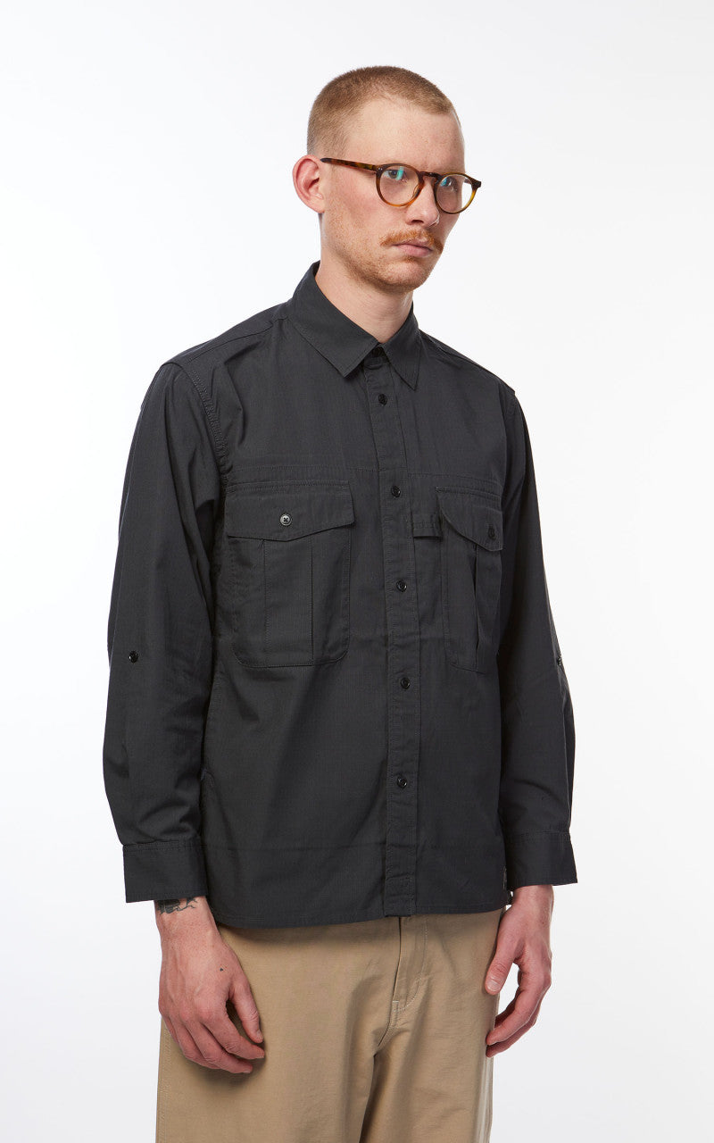 Snow Peak Takibi Light Ripstop Shirt Black