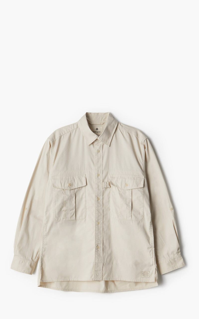 Snow Peak Takibi Light Ripstop Shirt Ivory