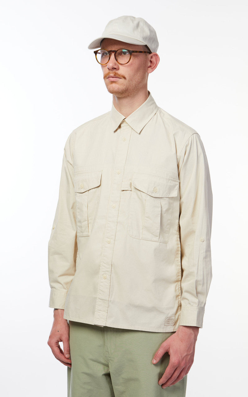 Snow Peak Takibi Light Ripstop Shirt Ivory