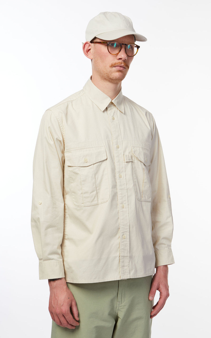 Snow Peak Takibi Light Ripstop Shirt Ivory