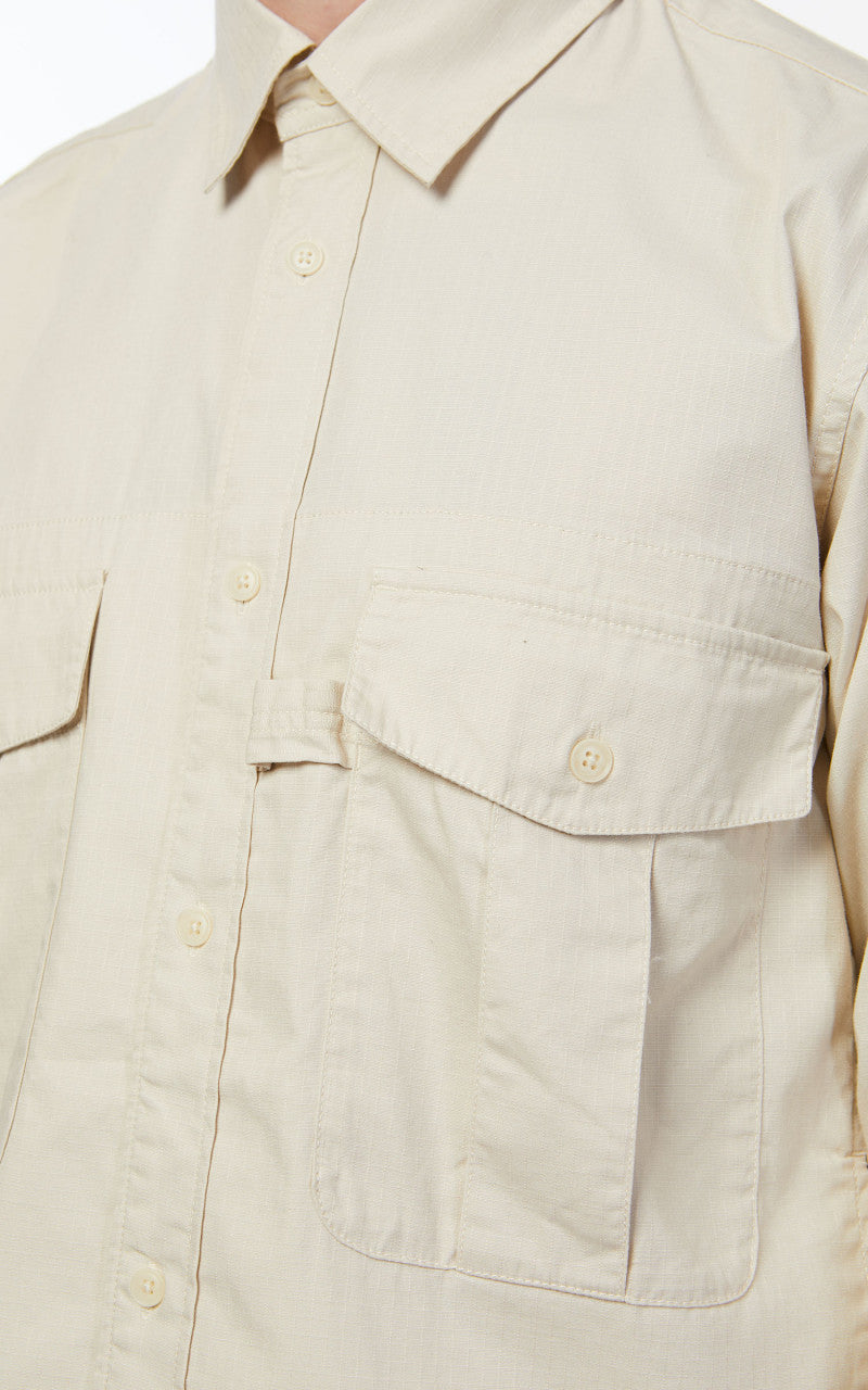 Snow Peak Takibi Light Ripstop Shirt Ivory