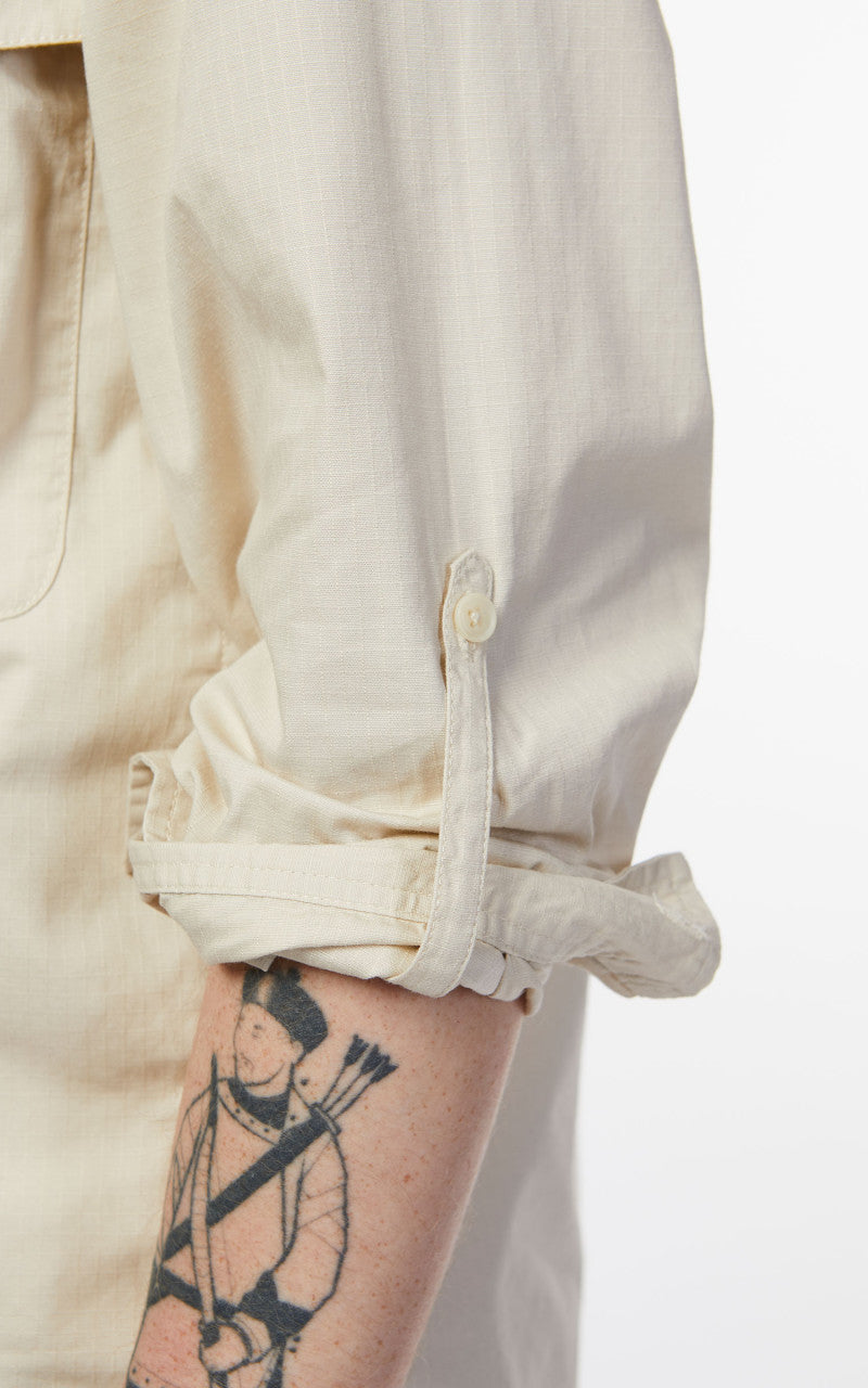 Snow Peak Takibi Light Ripstop Shirt Ivory