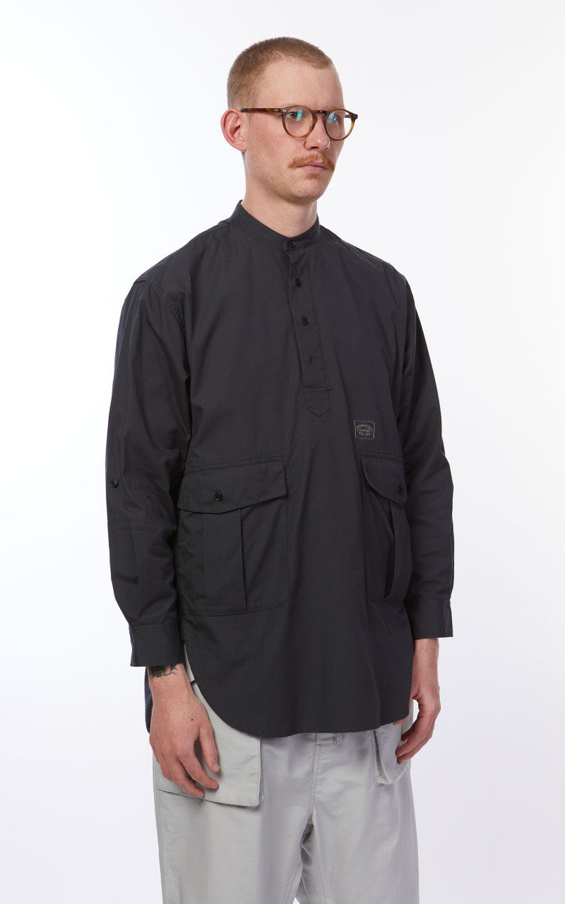 Snow Peak Takibi Light Ripstop Pullover Shirt Black