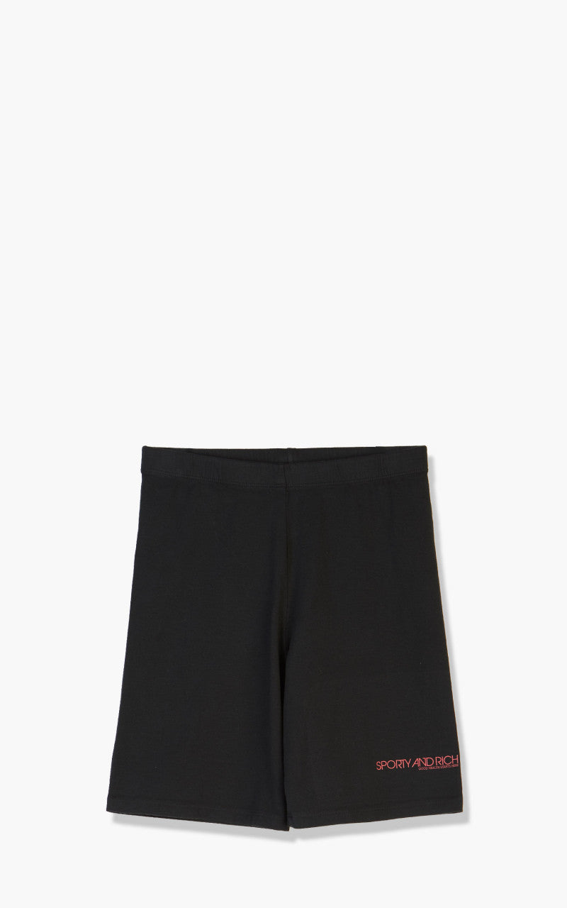 Sporty & Rich Disco Biker Shorts Faded Black/Red