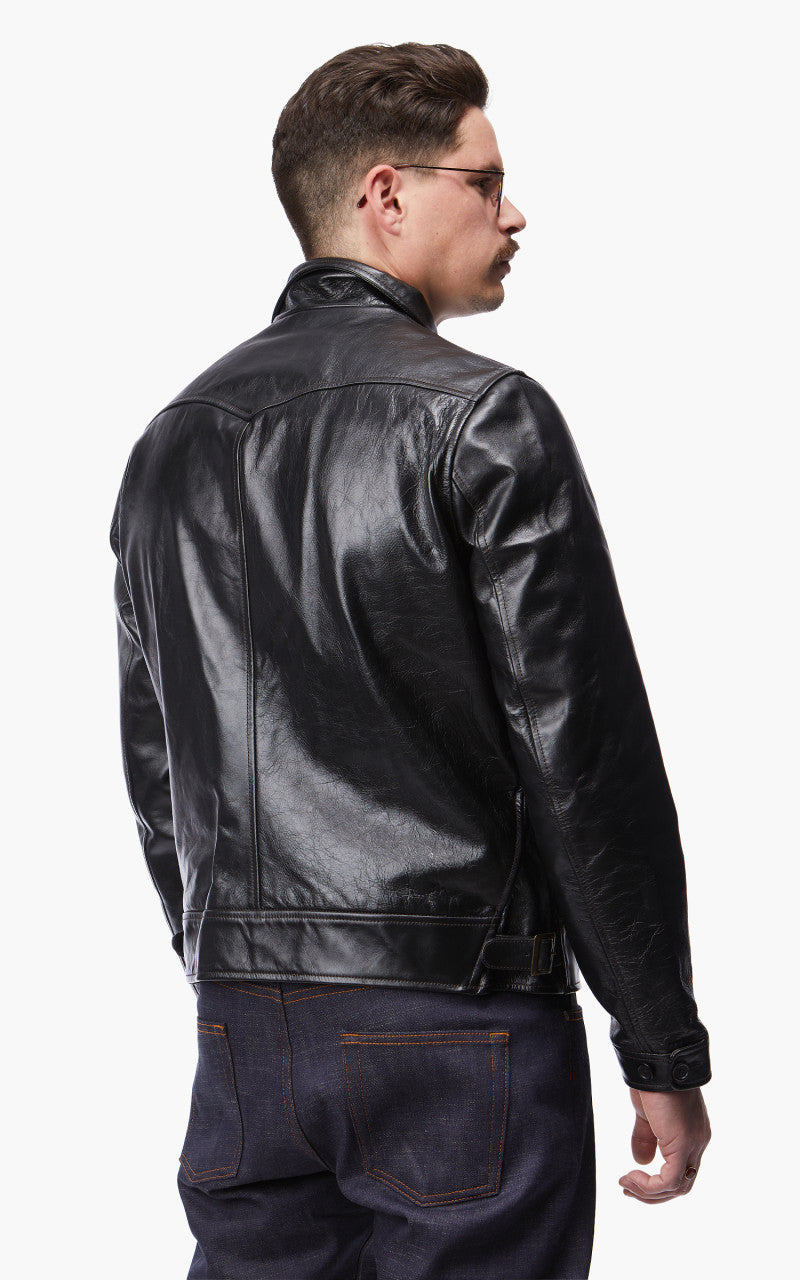 Shangri-La Heritage Cossack Horsehide Leather Jacket Black