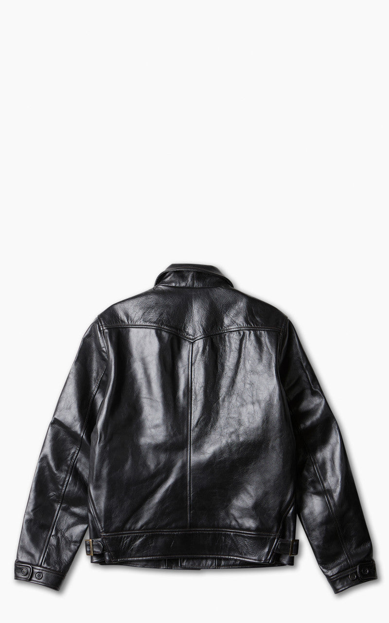 Shangri-La Heritage Cossack Horsehide Leather Jacket Black