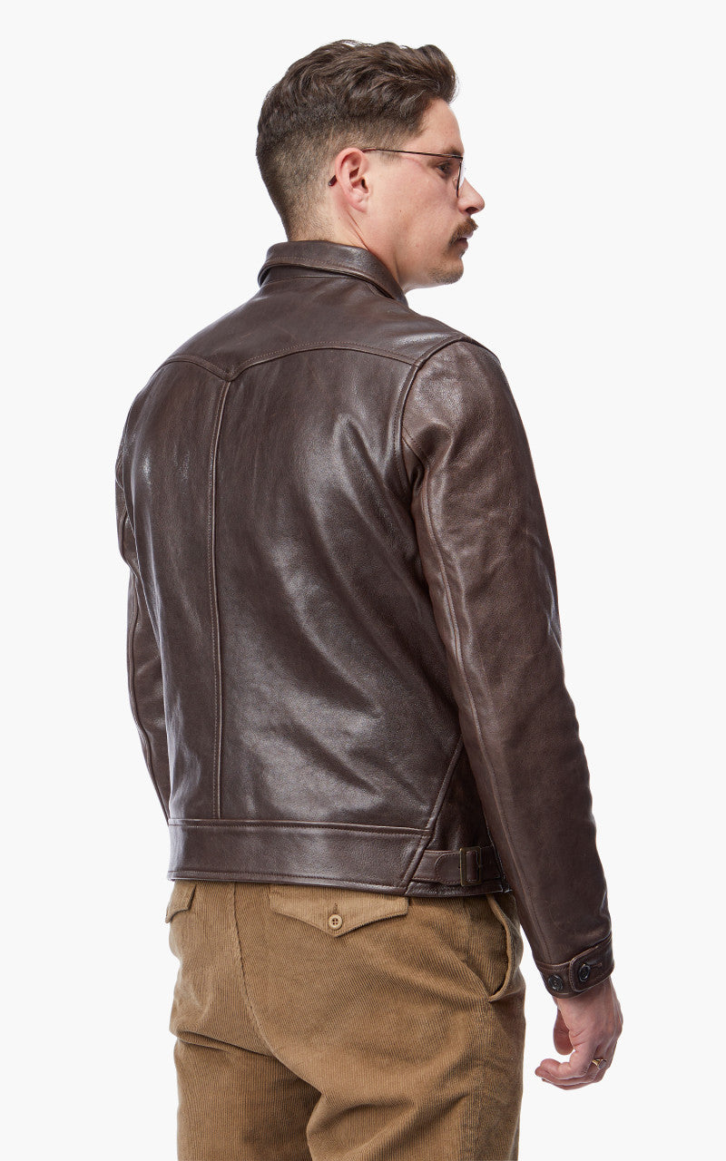 Shangri-La Heritage Cossack Lambskin Leather Jacket Testa di Moro