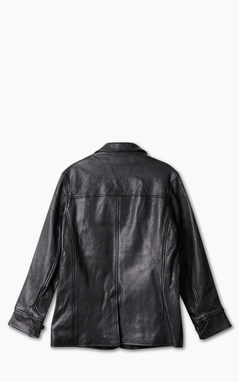 Shangri-La Heritage Enzo Car Coat Leather Black