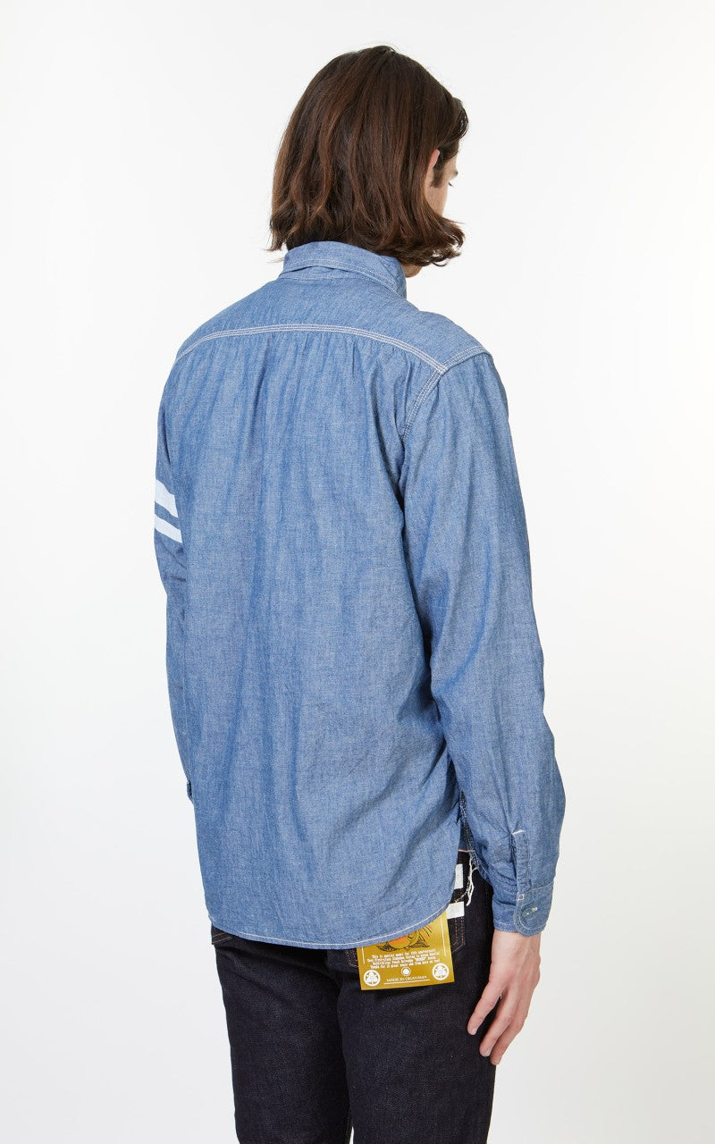 Momotaro Jeans SJ091 Chambray Shirt Indigo