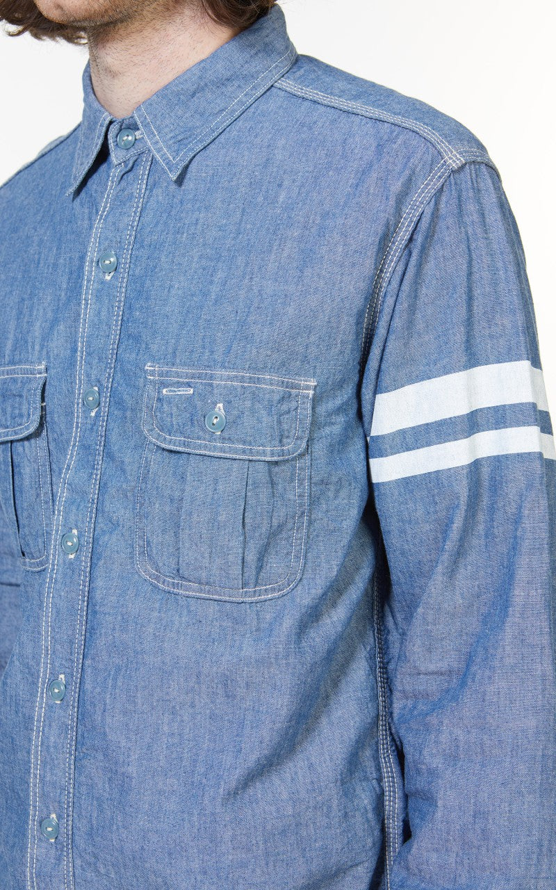 Momotaro Jeans SJ091 Chambray Shirt Indigo