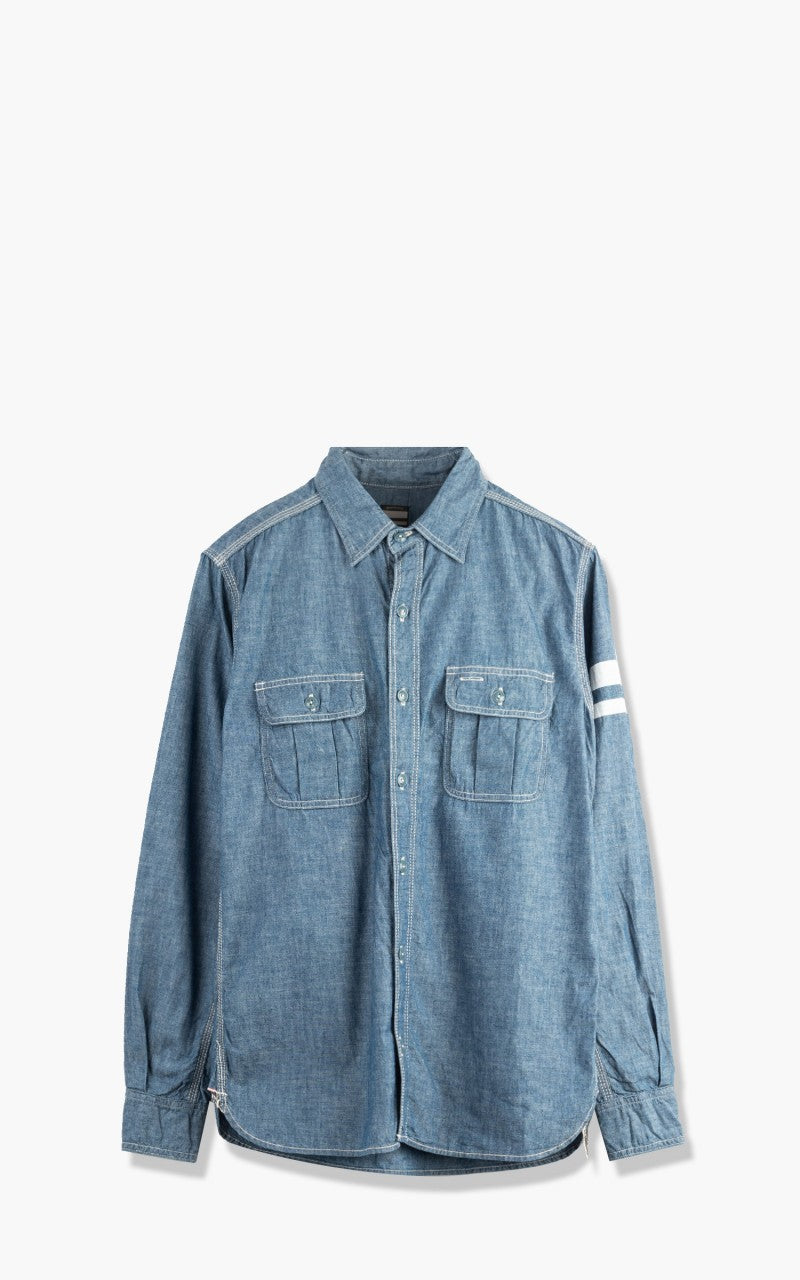 Momotaro Jeans SJ091 Chambray Shirt Indigo