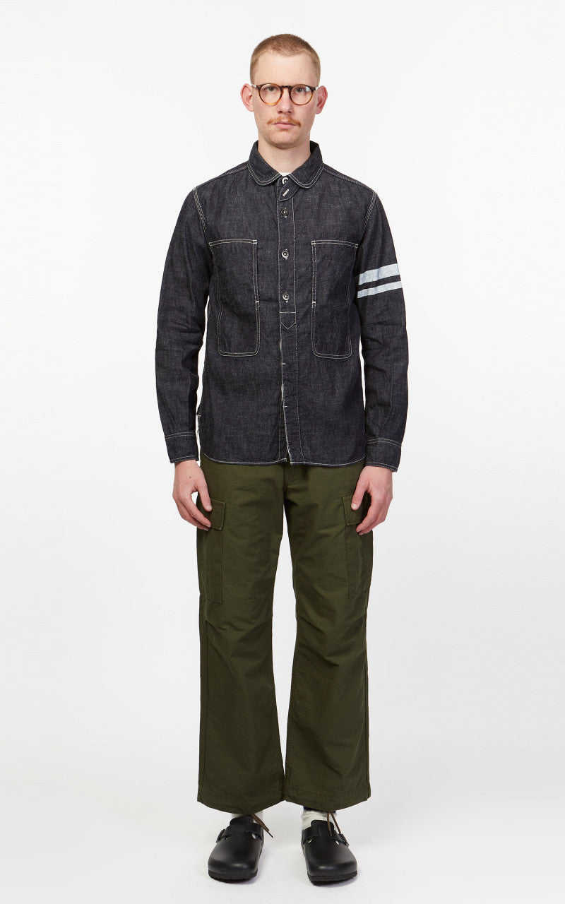 Momotaro Jeans SJ191 Jailpocket Shirt Selvedge Indigo GTB