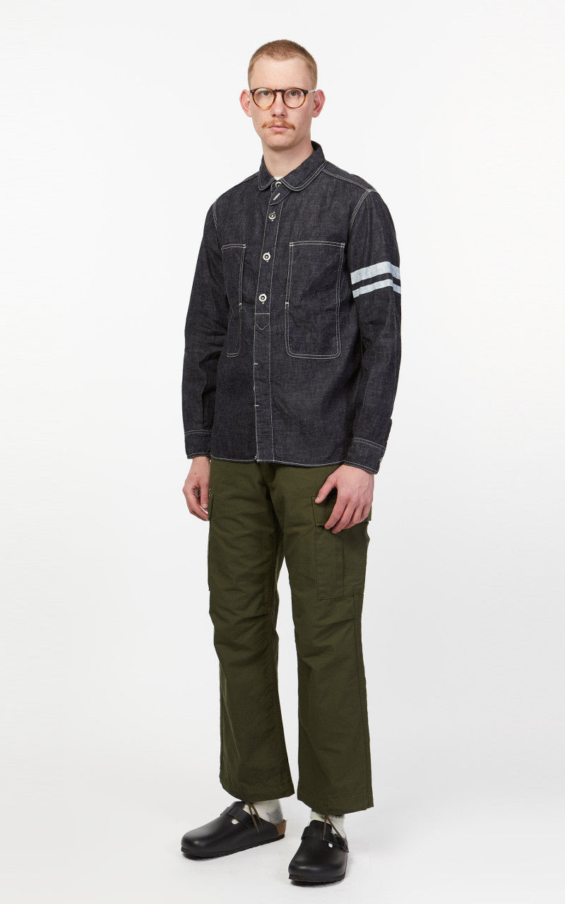 Momotaro Jeans SJ191 Jailpocket Shirt Selvedge Indigo GTB