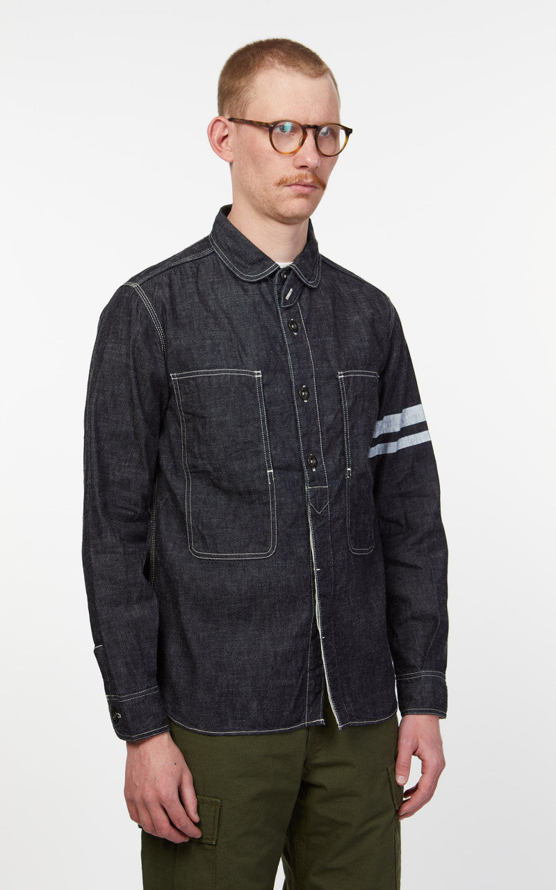 Momotaro Jeans SJ191 Jailpocket Shirt Selvedge Indigo GTB