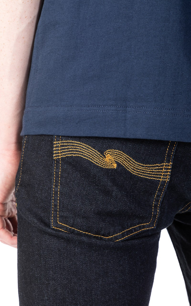 Nudie Jeans Skinny Lin Dry Deep Orange