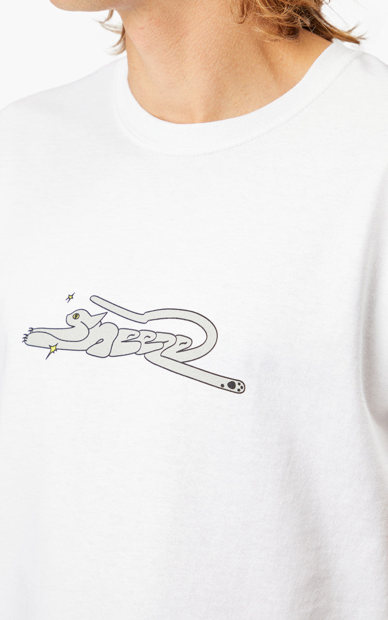 Sneeze Cat Tee White