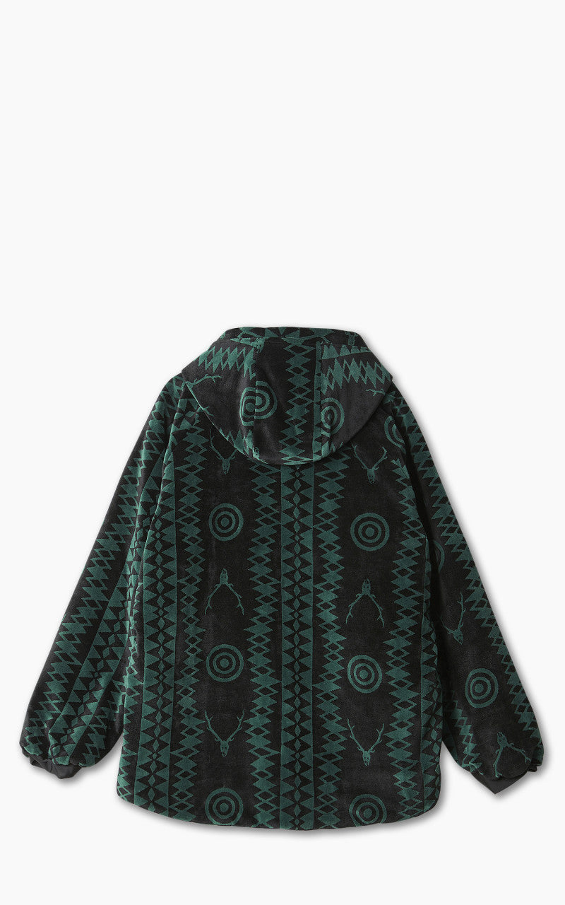 South2 West8 Weather Effect Jacket Velvet Jq. Skull & Target Black/Green