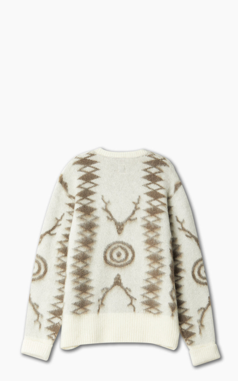 South2 West8 Loose Fit Mohair Sweater Native A-Off White