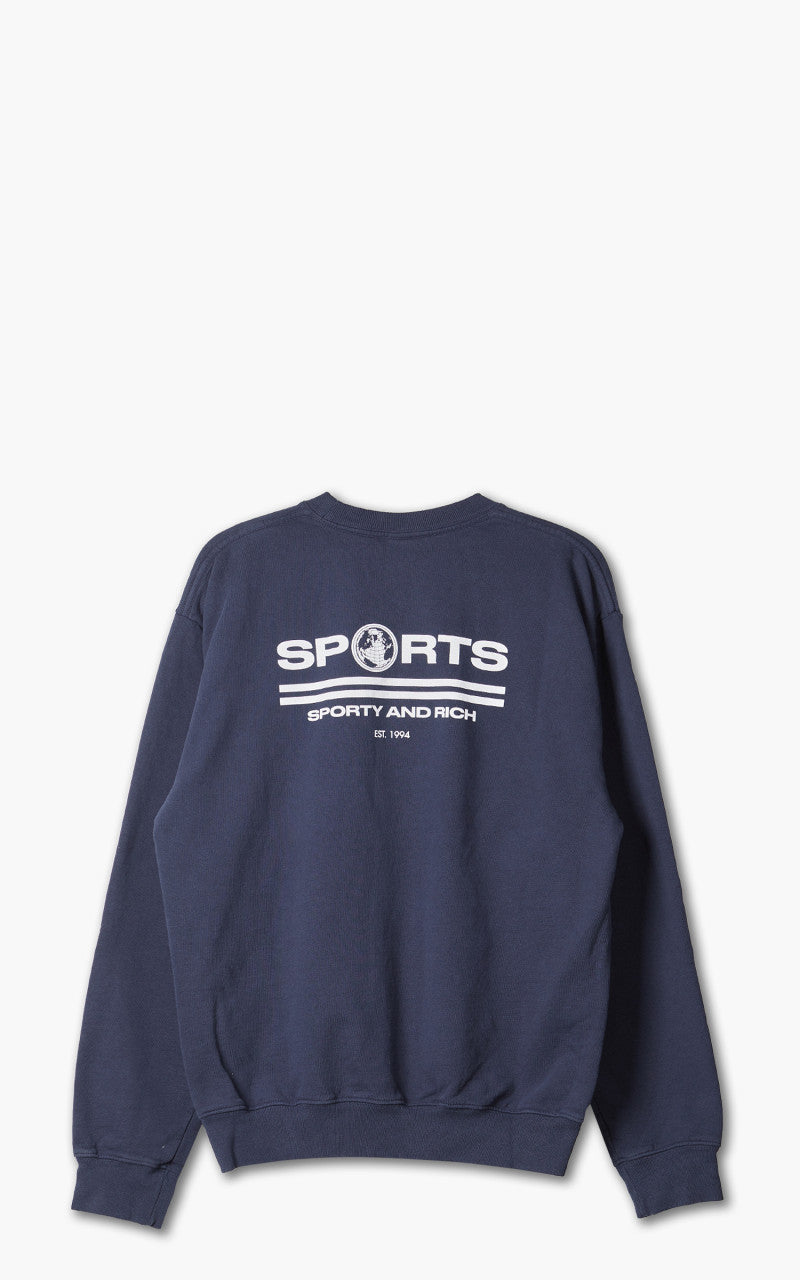 Sporty & Rich Sports Crewneck Navy