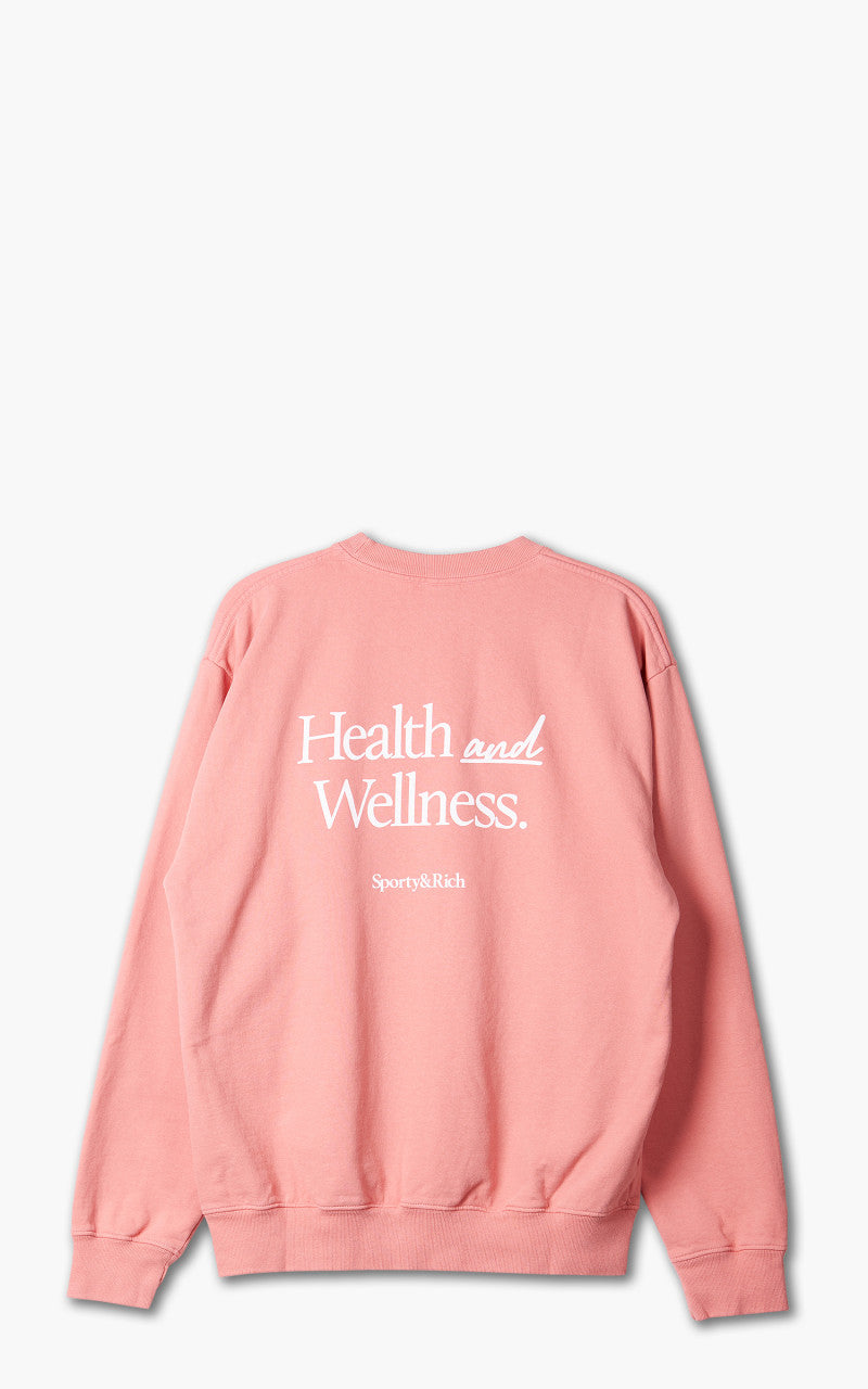 Sporty & Rich New Health Crewneck Flamingo