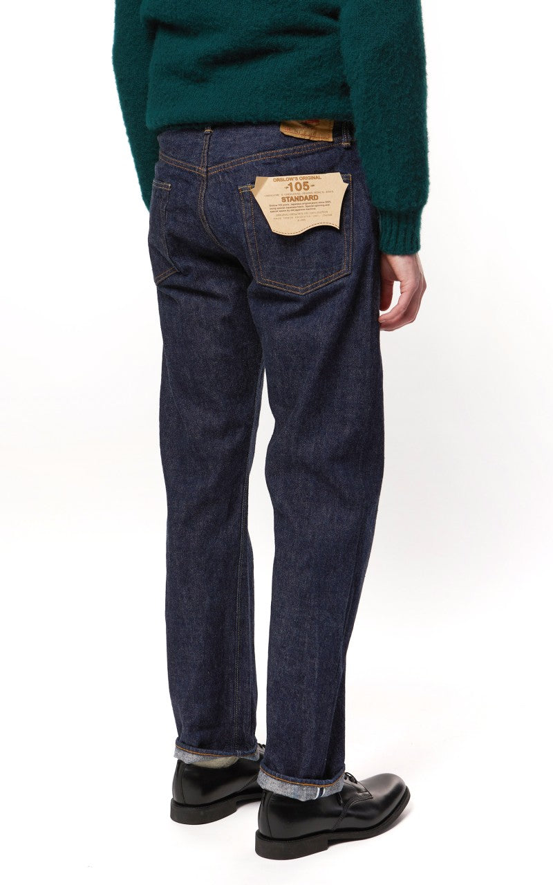 OrSlow Standard Fit Jeans 105 One Wash Indigo