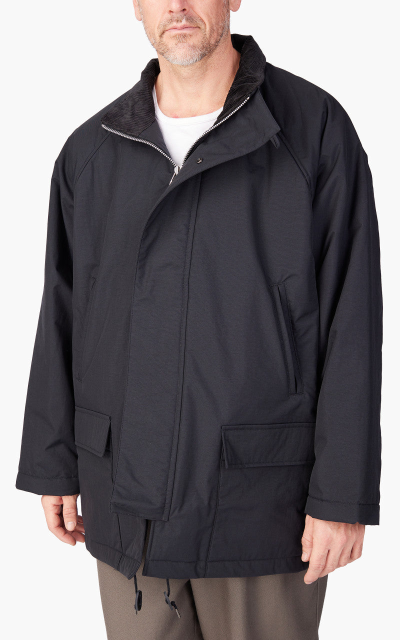 Still By Hand Padded Half Coat Black