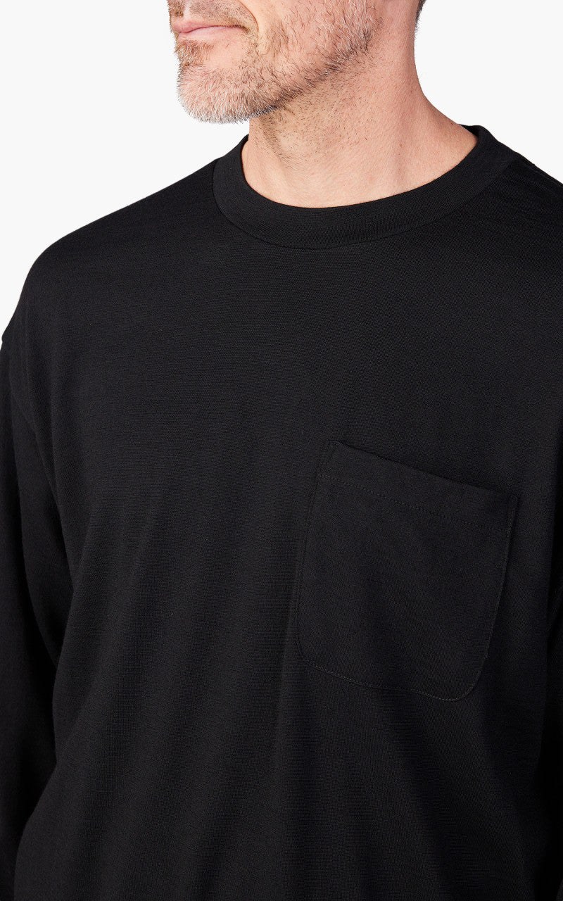 Still By Hand Washable Wool Long Sleeve Black
