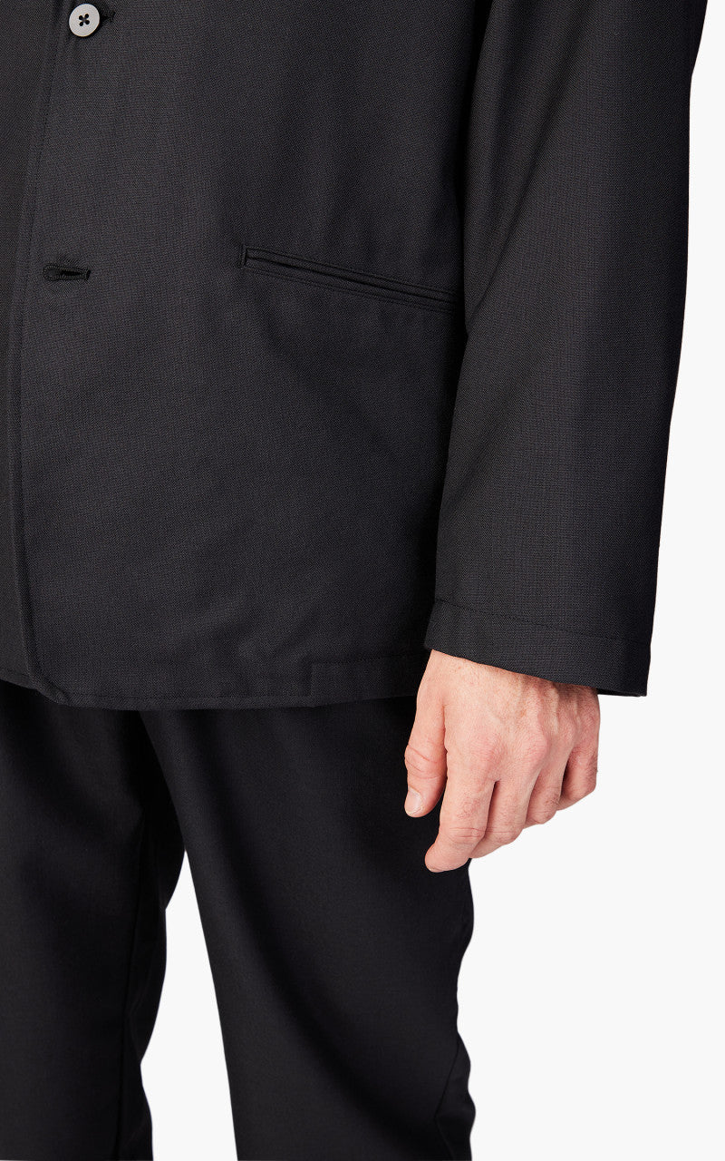 Still By Hand Relaxed Wool Jacket Ink Black