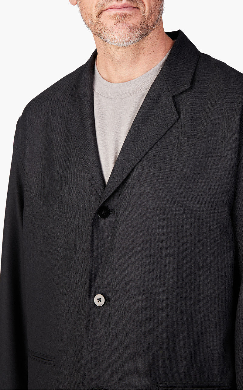 Still By Hand Relaxed Wool Jacket Ink Black