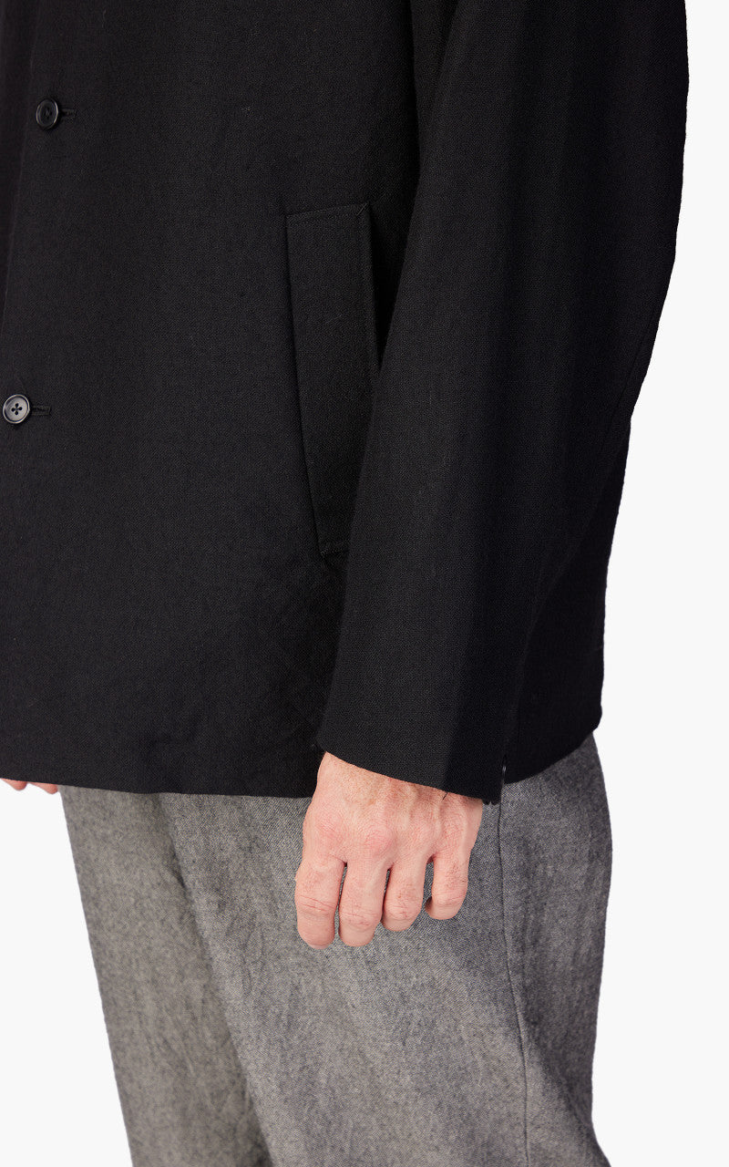 Still By Hand Shetland Wool Jacket Black Still By Hand Shetland Wool Jacket Black