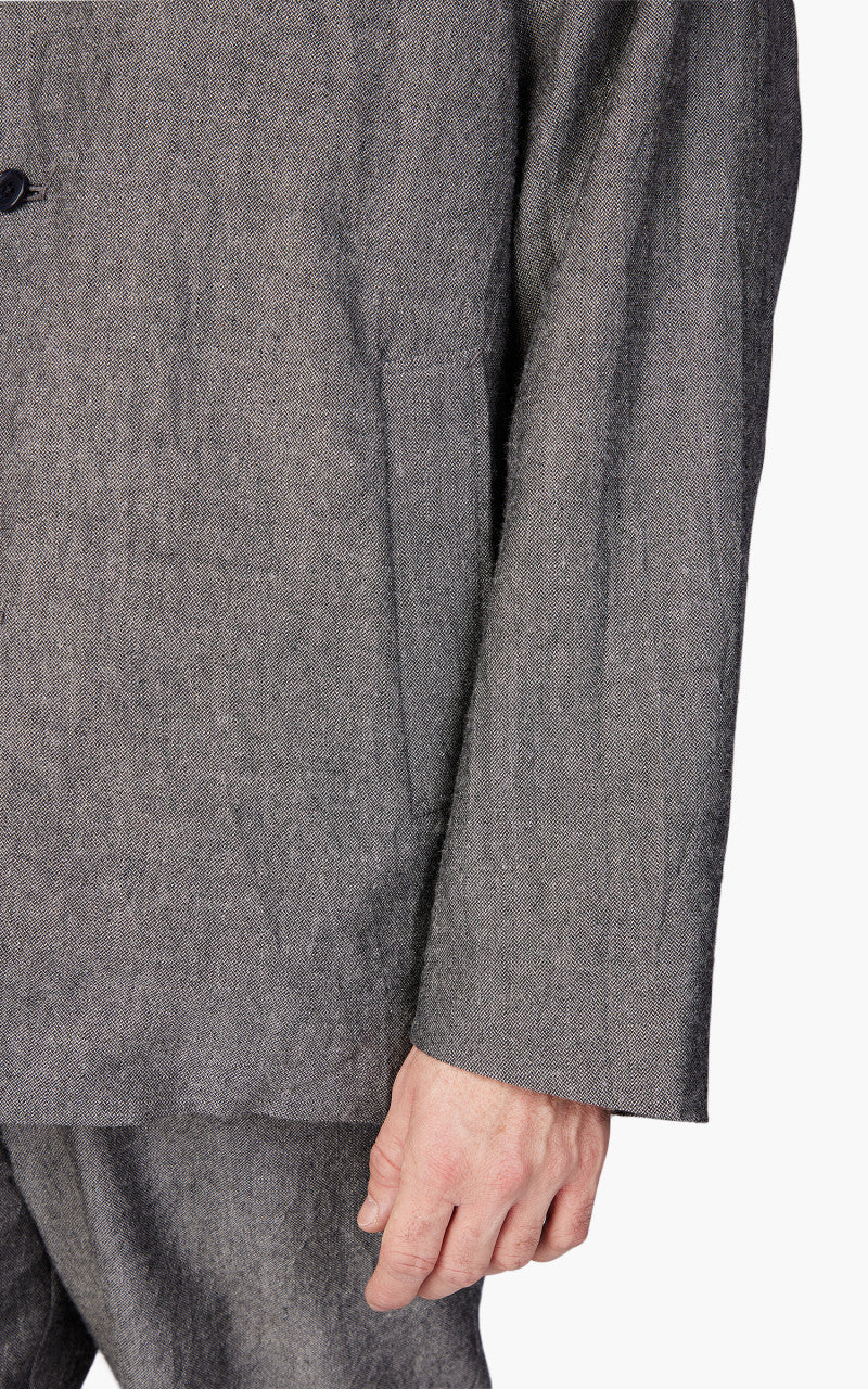 Still By Hand Shetland Wool Jacket Grey