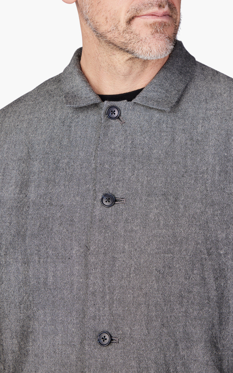 Still By Hand Shetland Wool Jacket Grey