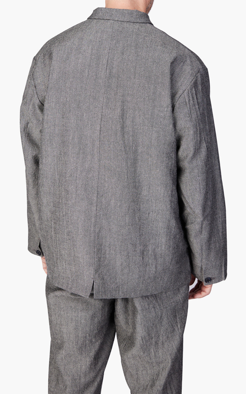 Still By Hand Shetland Wool Jacket Grey