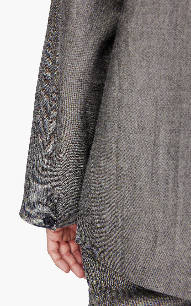 Still By Hand Shetland Wool Jacket Grey