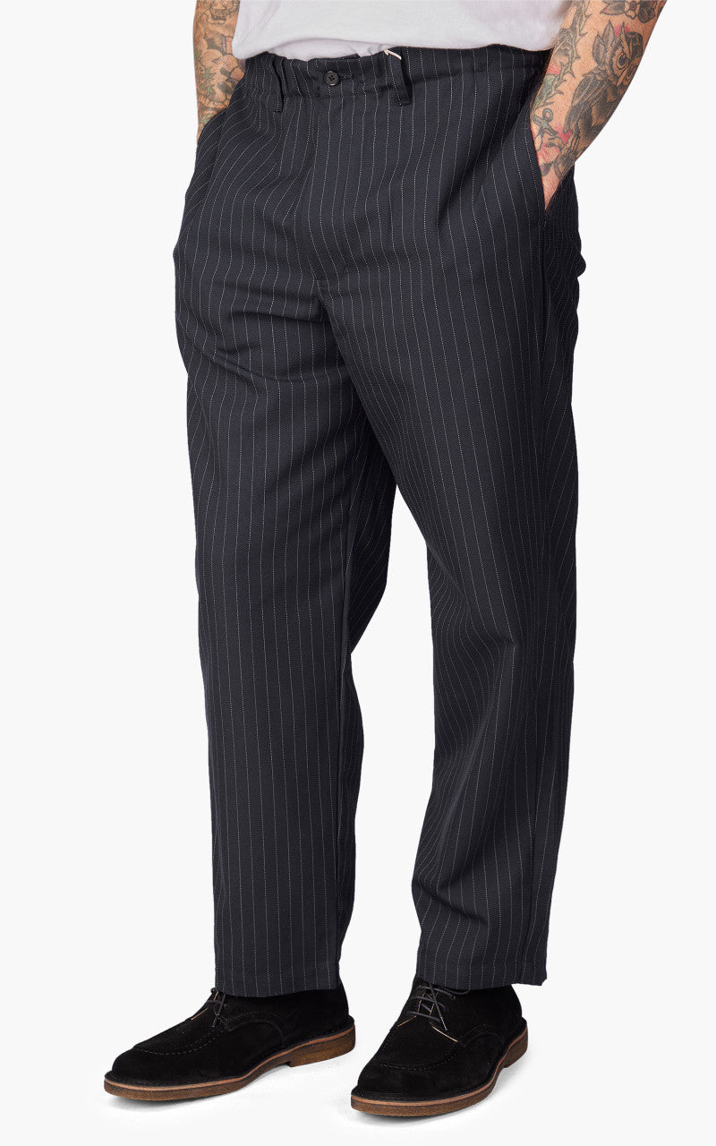 Still By Hand T/W Easy Pant Navy Stripe