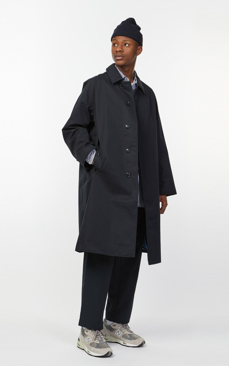 Nanamica GORE-TEX Balmacaan Coat Navy