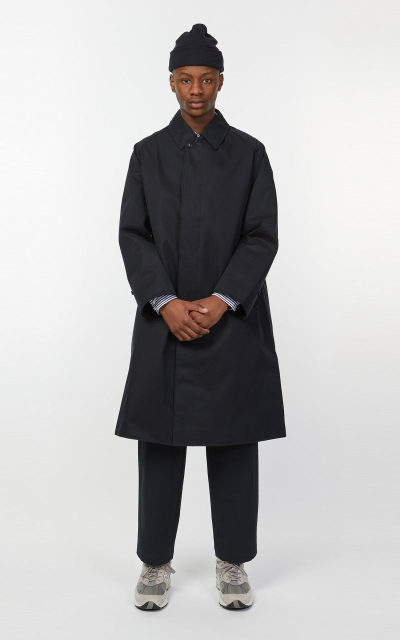 Nanamica GORE-TEX Balmacaan Coat Navy
