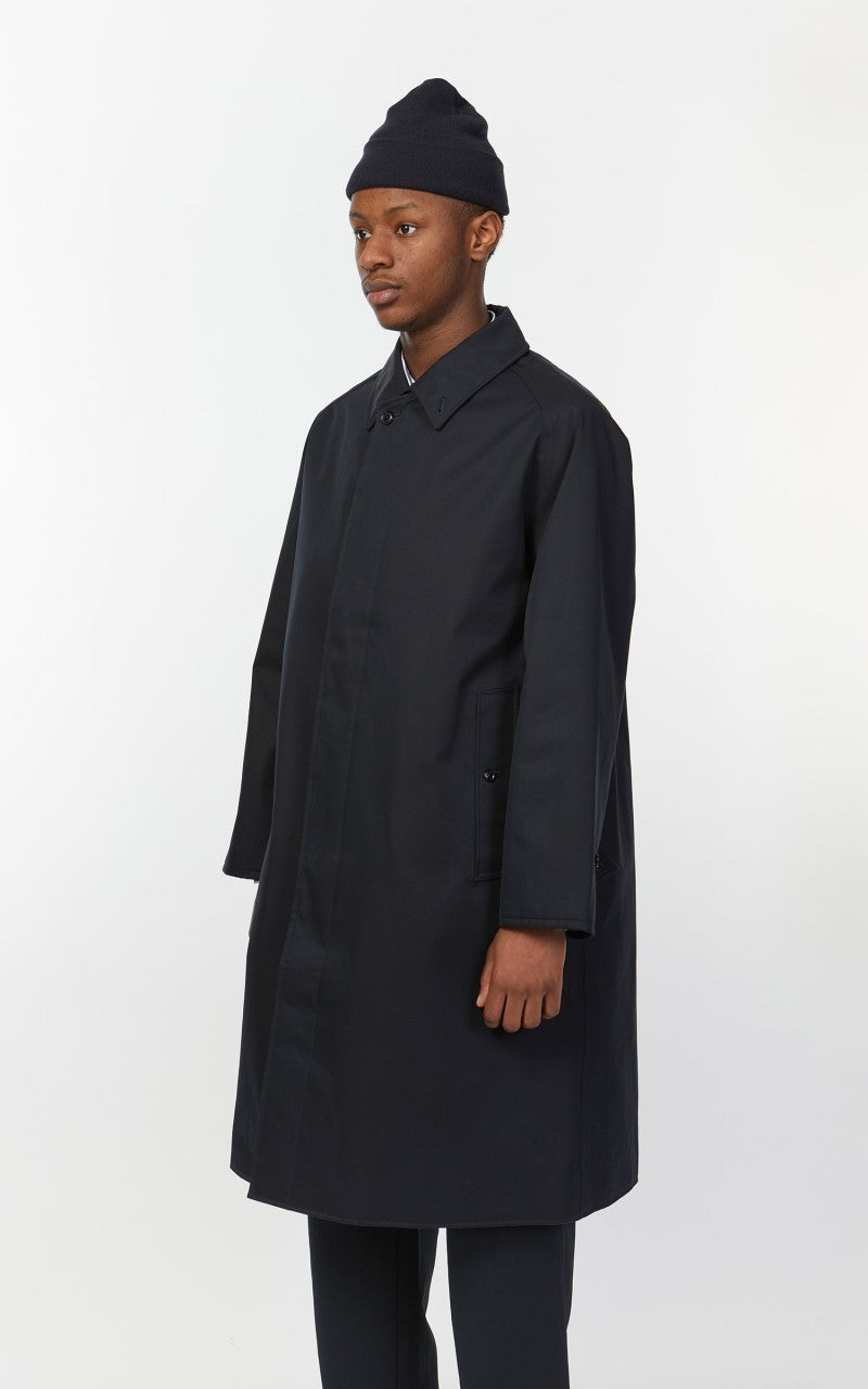 Nanamica GORE-TEX Balmacaan Coat Navy