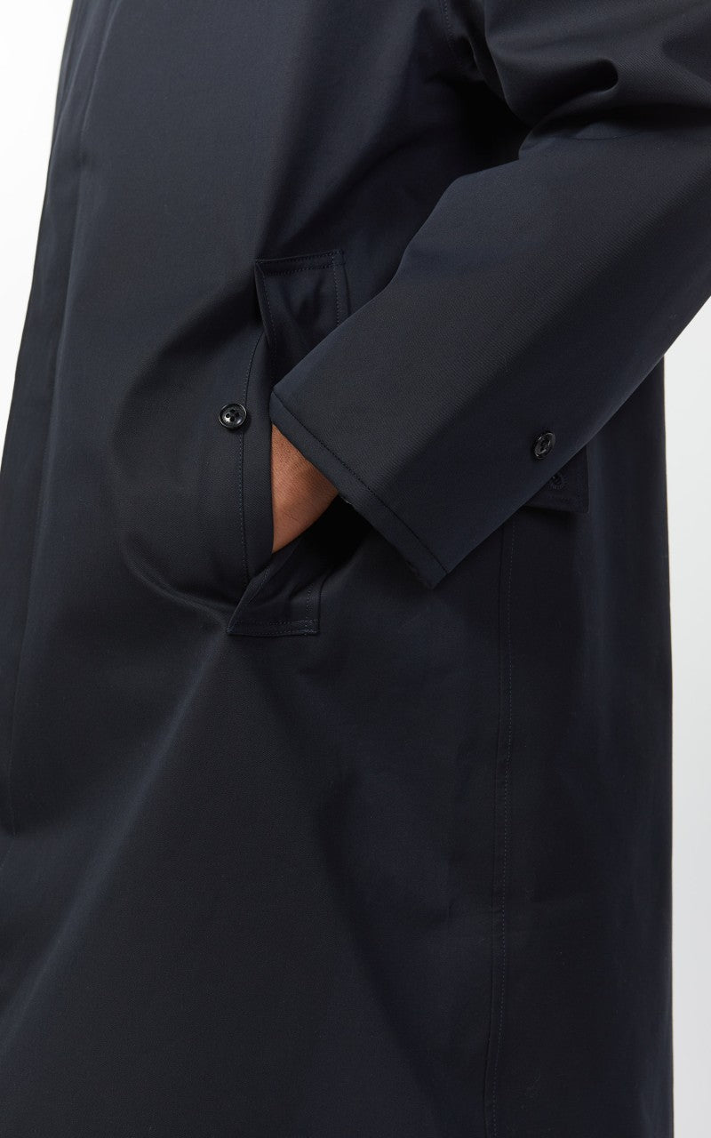 Nanamica GORE-TEX Balmacaan Coat Navy