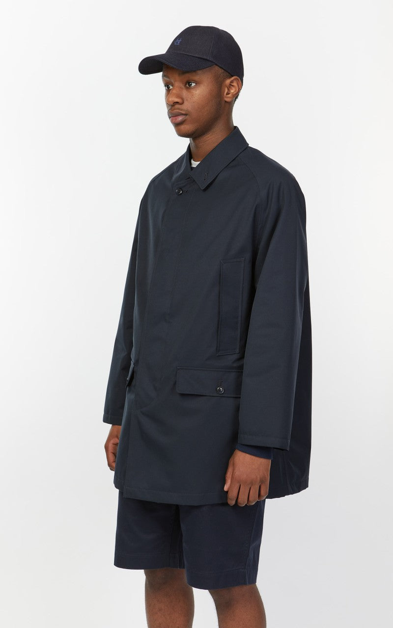 Nanamica 2L GORE-TEX Short Soutien Collar Coat Navy