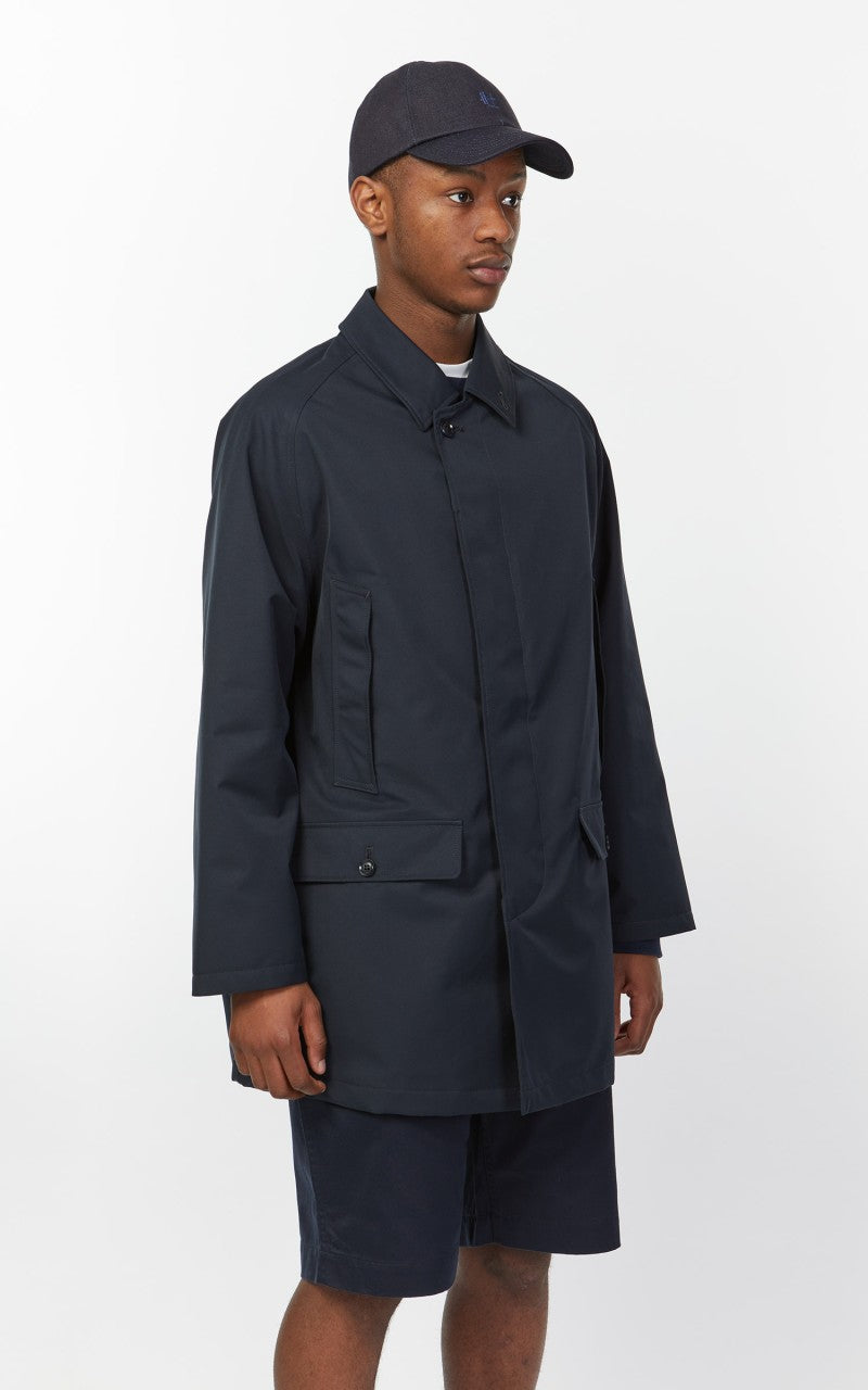 Nanamica 2L GORE-TEX Short Soutien Collar Coat Navy