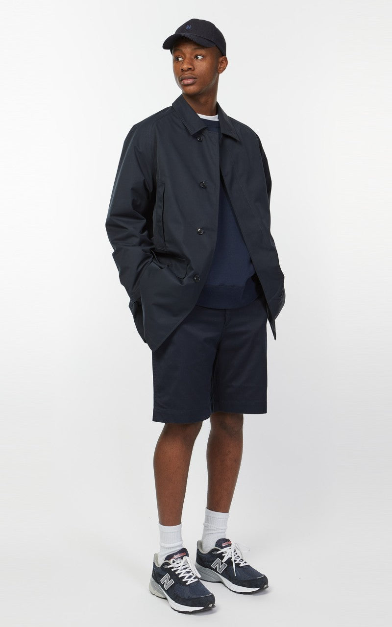 Nanamica 2L GORE-TEX Short Soutien Collar Coat Navy