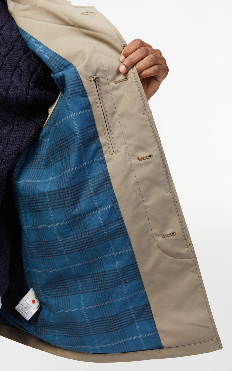 Nanamica 2L GORE-TEX Short Soutien Collar Coat Beige